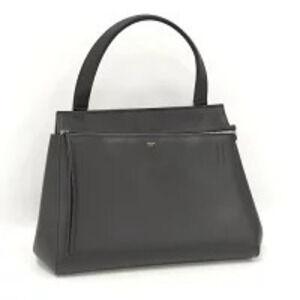 Celine Handbag Leather Black